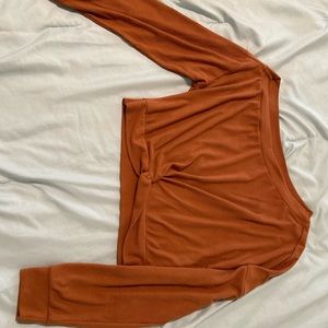 Off the shoulder crop top